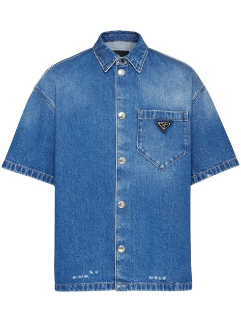 navy blue prada shirt|prada short sleeve shirts.